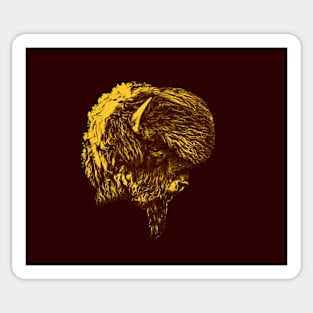 Bison head Sticker